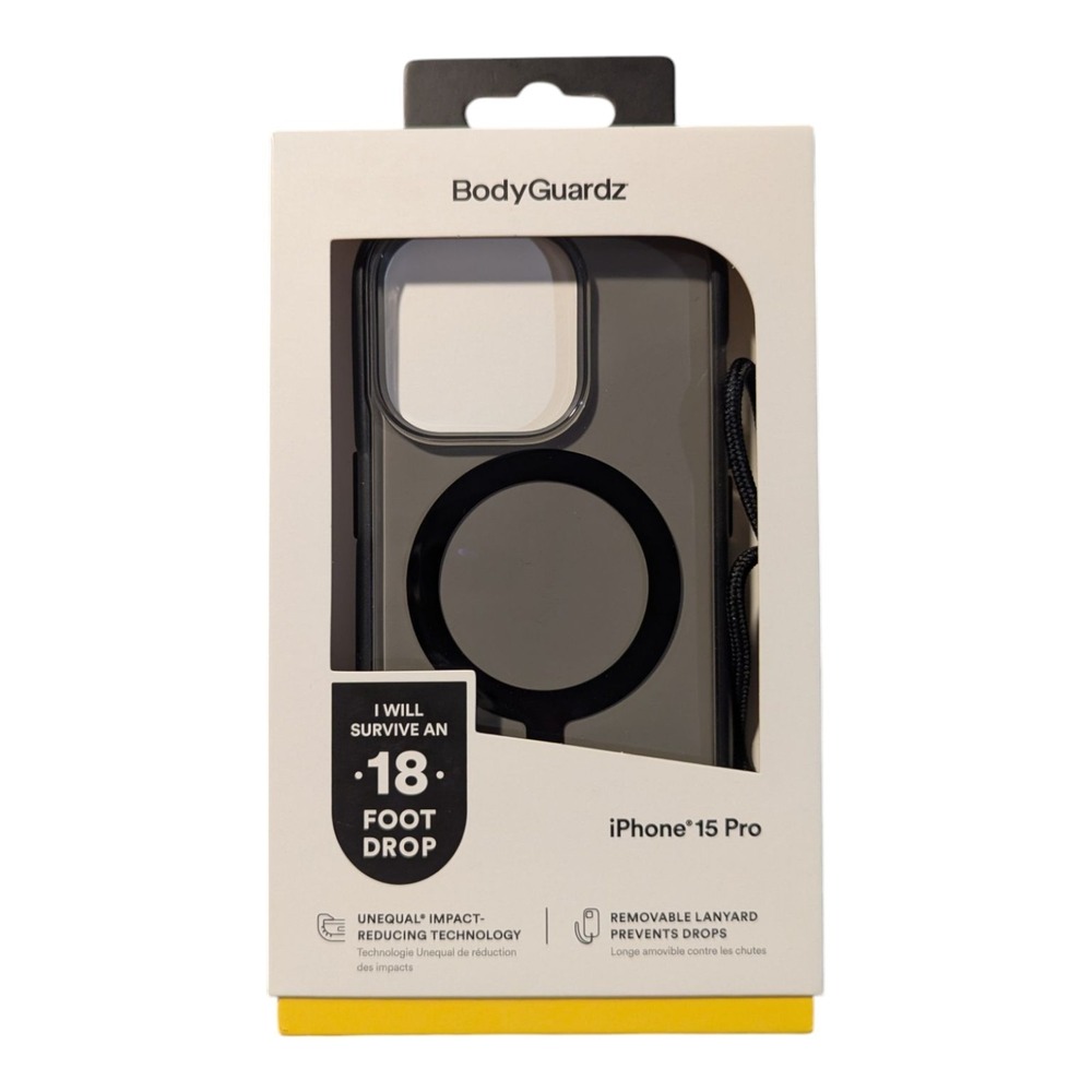 B4. BodyGuardz ACE PRO (MagSafe) Case For iPhone 15 Pro - Smokey